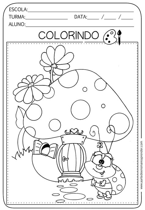 Atividades Com Desenhos Para Colorir A Arte De Ensinar E Aprender