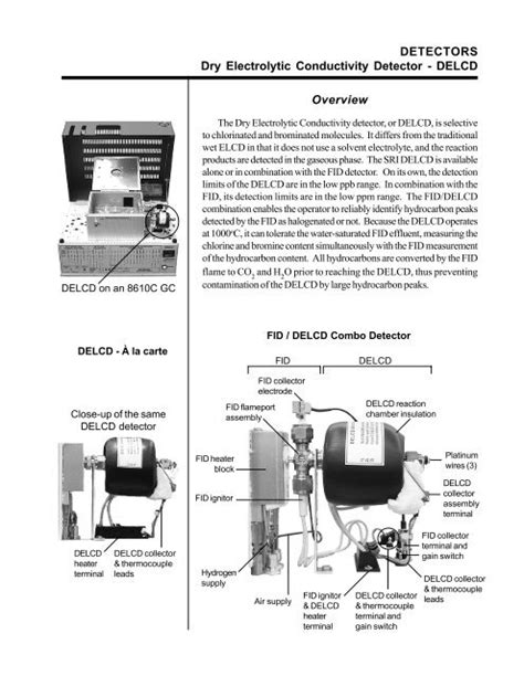 Delcd Dry Electrolytic Conductivity Detector Sri Instruments