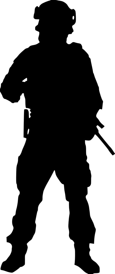 Soldier Png Vector Army Silhouette Vector Png Transparent Png Vhv