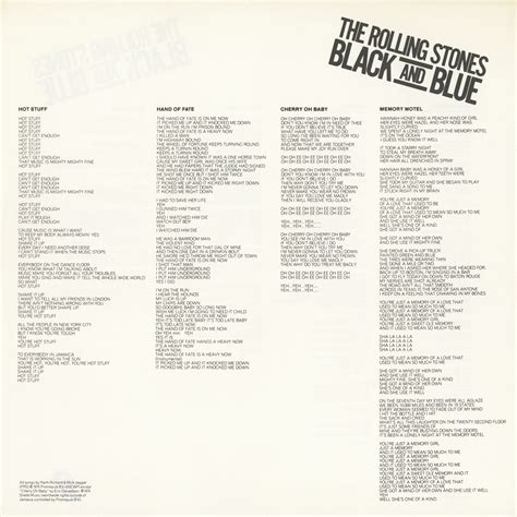 1976 Black And Blue The Rolling Stones Rockronología