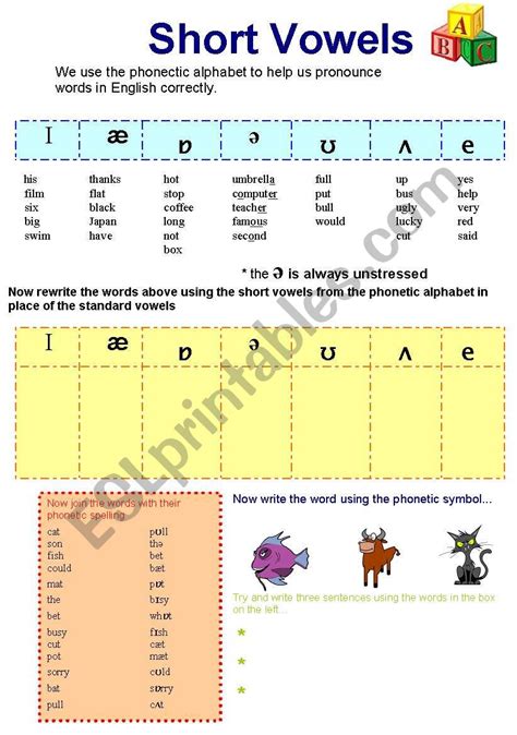 Alphabet Vowel Consonant Sounds Esl Worksheet By Bunk