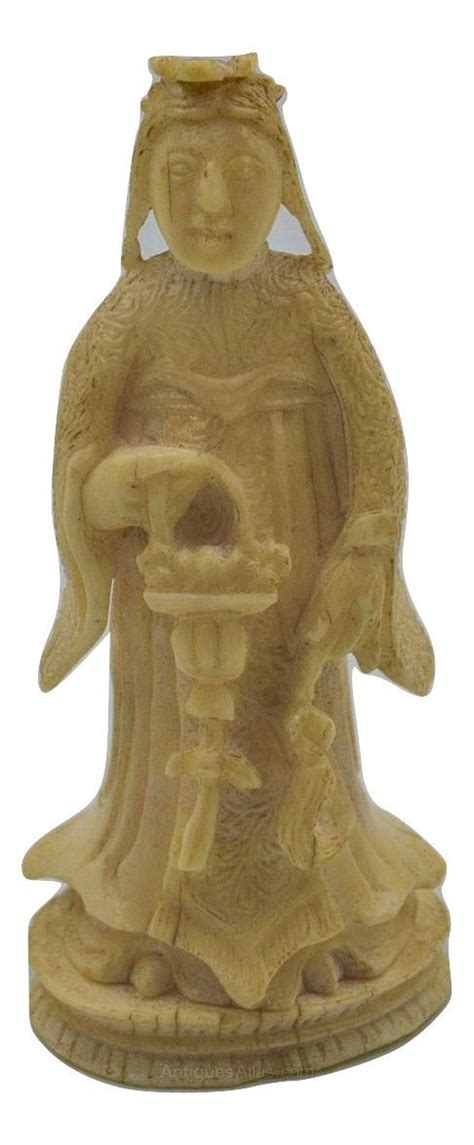 Antiques Atlas Meiji Japanese Ivory Carved Figure Robed Woman