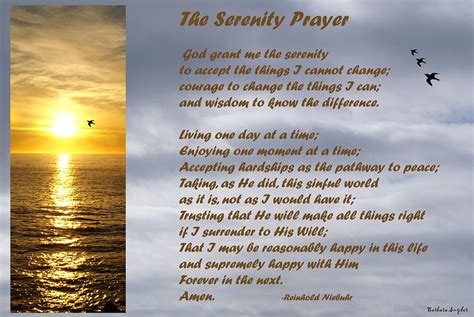 9 Best Images Of The Serenity Prayer Printable Version Serenity 5
