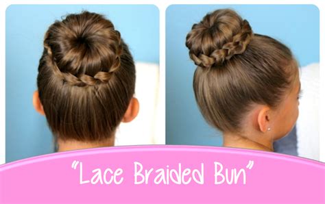 Lace Braided Bun Cute Updo Hairstyles Cute Girls Hairstyles