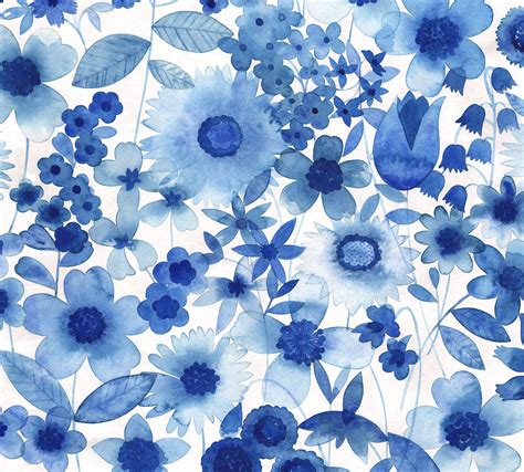 How To Make Blue Floral Pattern Background Knit Sloper Blog