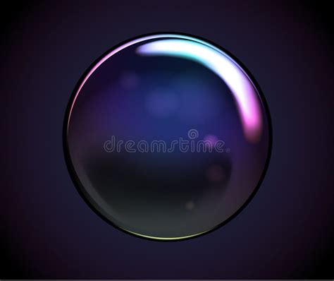 Vector Rainbow Water Bubbles Transparent Isolated Realistic Design