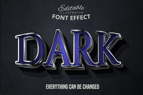 Dark Text Editable Font Effect 438383 Illustrator Plugins Design