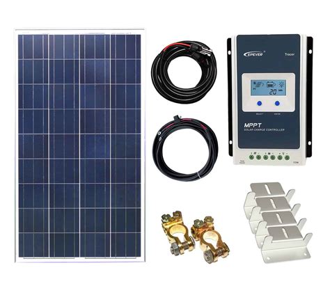 100w Poly Solar Panel Kit 12v24v With Mppt Controller Low Energy