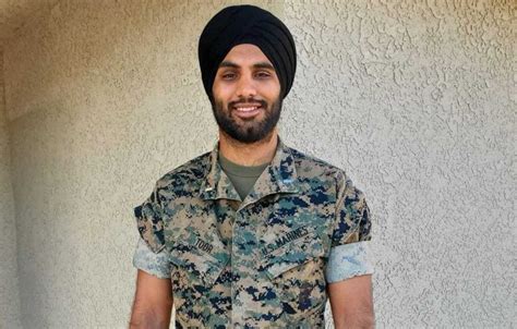 Sikh Marine Wants To Keep Beard And Turban Without Restrictions The American Bazaar
