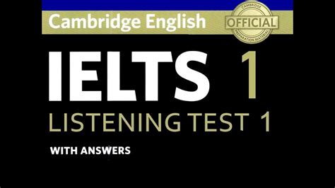 Briefcase Cambridge 1 Test 1 IELTS Listening YouTube