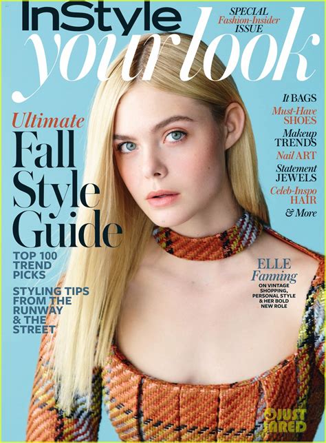 elle fanning covers instyle s your look mag photo 3452094 elle fanning exclusive magazine