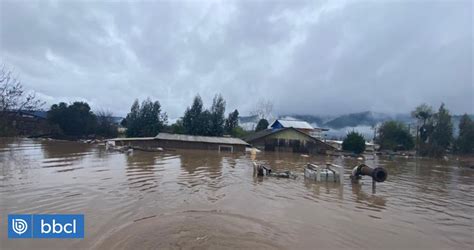 Licantén nuevamente bajo el agua por desborde del Mataquito inundación