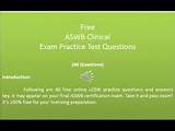 Aswb Clinical Exam Practice Questions Photos