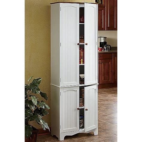 Free standing kitchen pantry cabinet with 4 sliding wicker baskets, 2 solid oak bread drawers and herb racks. Amazon.com: Tall Storage Pantry: Kitchen & Dining | Portable kitchen cabinets, Stand alone ...