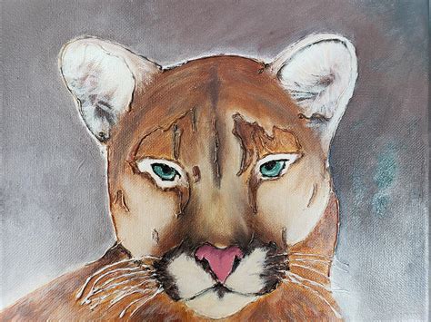 Cougar Painting By Michelle Stevens Fine Art America