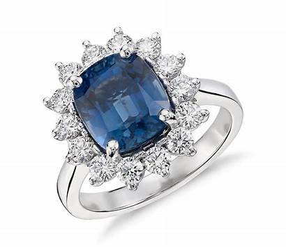 Sapphire Diamond Ring Gold 18k Center Ct