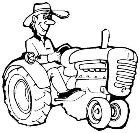 Coloriage d'un homme conduisant camion qui transporte les graviers. Coloriage Tracteur dessin gratuit à imprimer