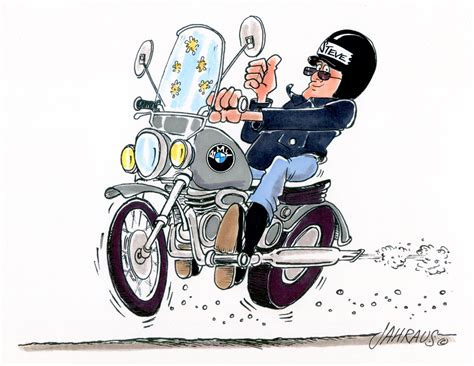 Motorcyclist Cartoon Funny T For Motorcyclist