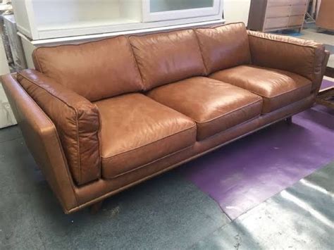 Freedom Furniture Dahlia 3 Seater Leather Couch Trade Me Leather