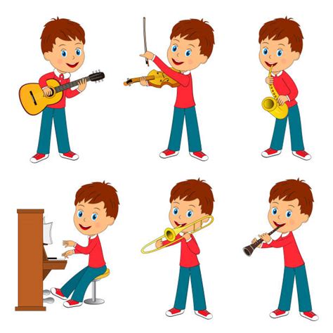Kid Playing Clarinet Illustrations Royalty Free Vector Graphics And Clip