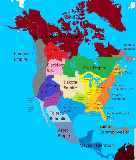 Alternate Native American History Native American Map American