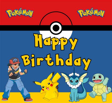 Pokemon Birthday Card Free Printable 47 Foto