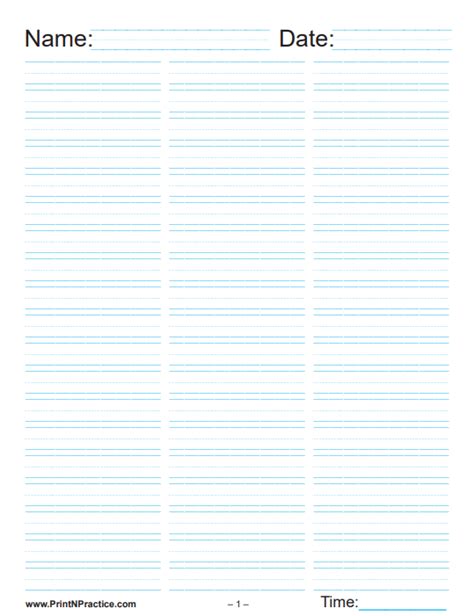 Printable 3 Column Lined Paper Get What You Need For Free