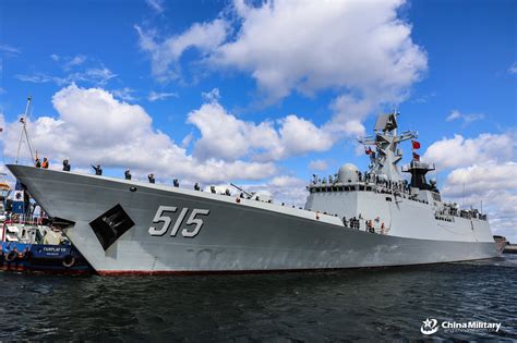 4766 × 3177 Pla Navy Type 054a Frigate Binzhou 515 Arrived At Port
