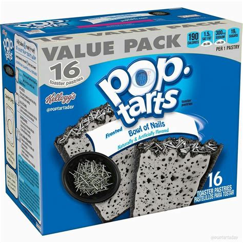 Frosted Bowl Of Nails Pop Tarts Weird Pop Tart Flavors Weird Snacks