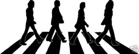 Large Beatles Abbey Road Crossing Silhouette Wall Decal Sticker Ebay