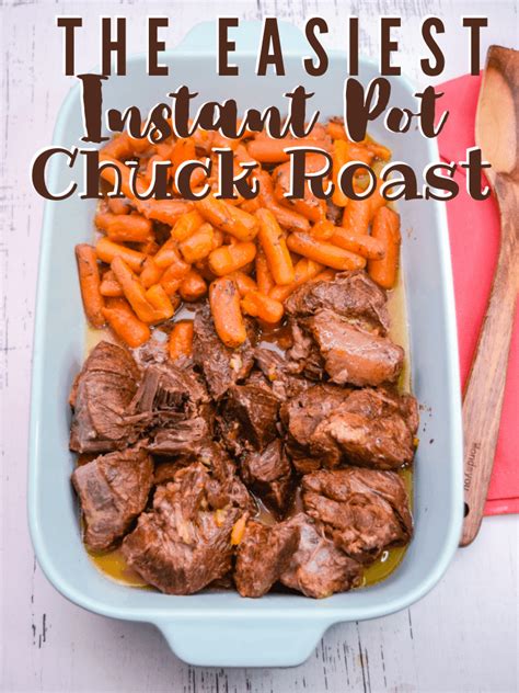 While it heats up, season a chuck roast with nuttin' but salt and pepper. The EASIEST Instant Pot Chuck Roast | The TipToe Fairy