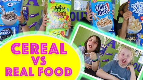 Trying All New Weird Cereals Cereal Vs Real Food Youtube
