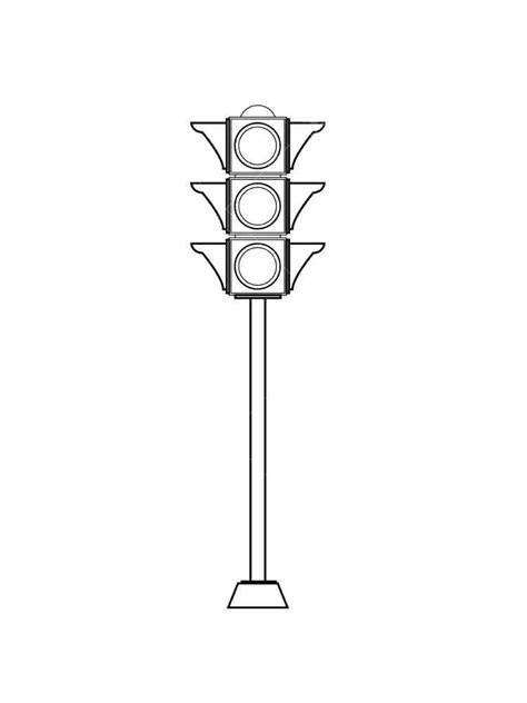 Traffic light coloring pages