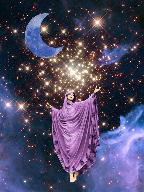 Goddess Under A Crescent Moon Fairysurreal
