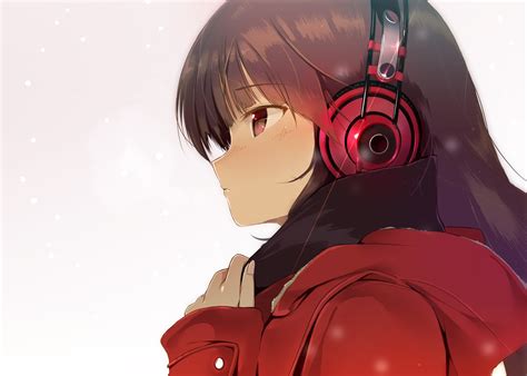 Anime Girls Headphones Original Characters