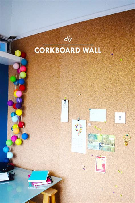 Diy Corkboard Wall The Secret To Organising A Home Office Cork Board
