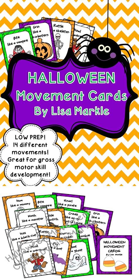 Halloween Movement Cards For Preschool And Brain Break Transition