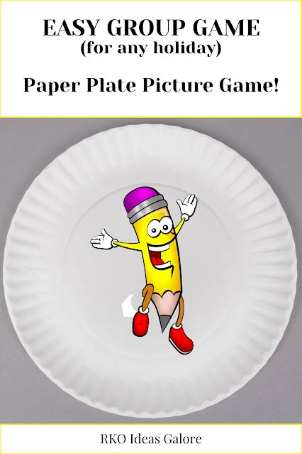 Paper Plate Picture Game Christmas Paper Plates Paper Plates Paper