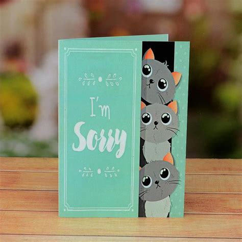 Cute I Am Sorry Greeting Card Greeting Cards