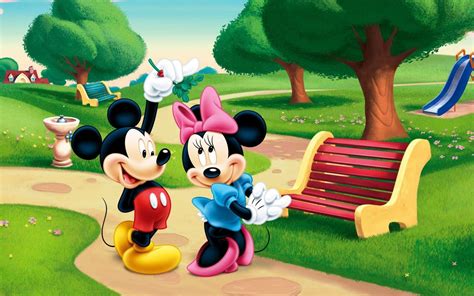 Minnie Y Mickey Dibujos De Personajes De Disney Fondo De Pantalla