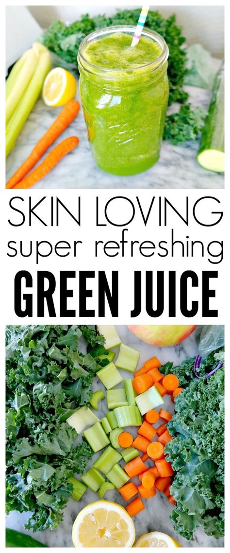 Juicing for health is an easy way to take in more nutrients. Skin-Loving, Super Refreshing Green Juice | Recipe | Green juice recipes, Easy juice recipes ...