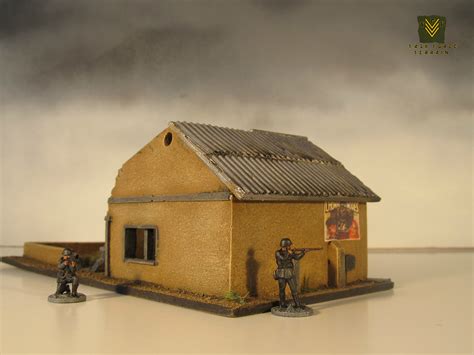 20mm Ww2 Buildings Our 20mm 172 Buildings Are Painted A Flickr