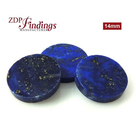 6pcs X Round 14mm Blue Dolomite Flat Gemstones For Diy Jewelry Etsy