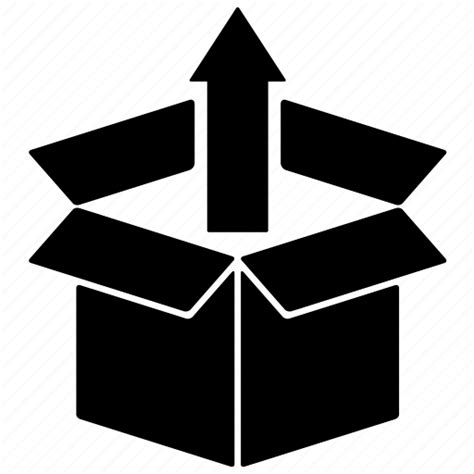 Arrow Box Bundle Cargo Delivery Open Box Package Icon