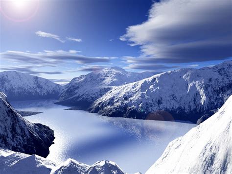 Wallpaper Proslut Ice Snowy Mountains Free Wallpapers Hd High