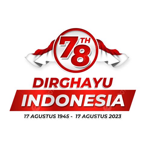 Greeting Card Of Hut Ri 78 Indonesian Independence Day 2023 78th