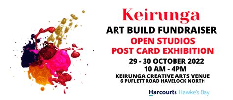 Keirunga Art Build Open Studios And Postcard Exhibition Havelock