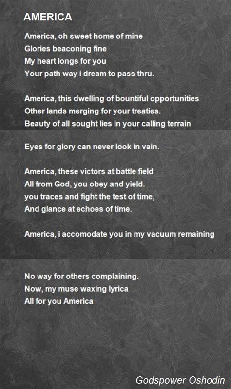 America Poems