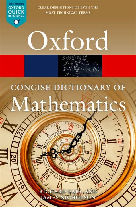 The Concise Oxford Dictionary Of Mathematics 6th Edition Oxford