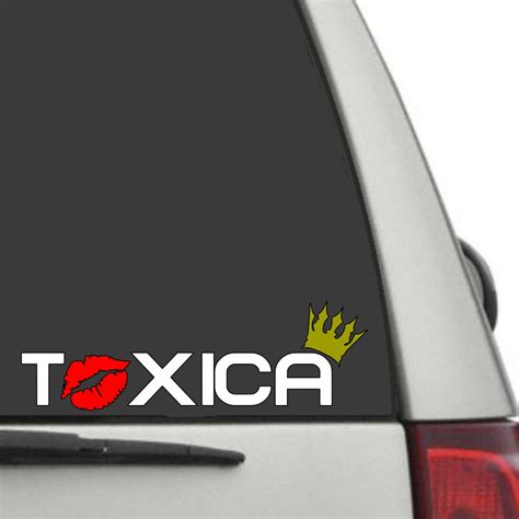 Toxica Window Decal Toxica Car Sticker Etsy